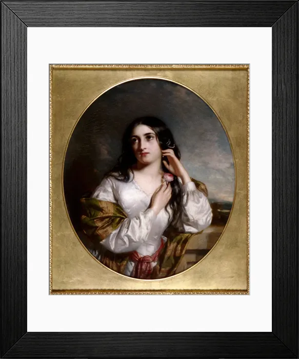 Framed Print : The Fair Friend, c1840. Artist: Charles Baxter Framed Print : The Fair Friend, c1840. Artist: Charles Baxter