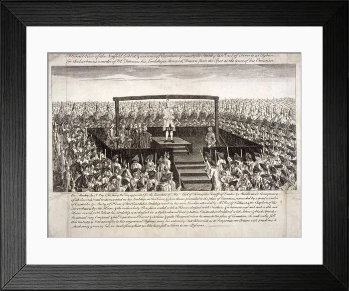Framed Print : Tyburn, Paddington, London, 1760 Framed Print : Tyburn, Paddington, London, 1760