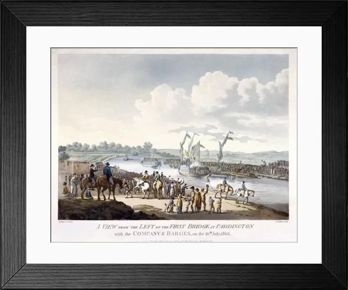 Framed Print : Bayswater, Paddington, London, 1801. Artist: J Jeakes Framed Print : Bayswater, Paddington, London, 1801. Artist: J Jeakes