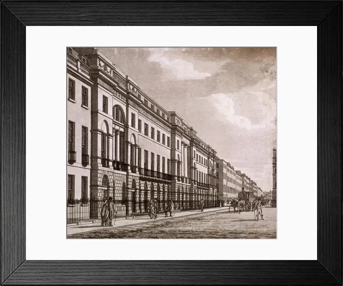 Framed Print : Fitzroy Square, St Pancras, London, c1820 Framed Print : Fitzroy Square, St Pancras, London, c1820