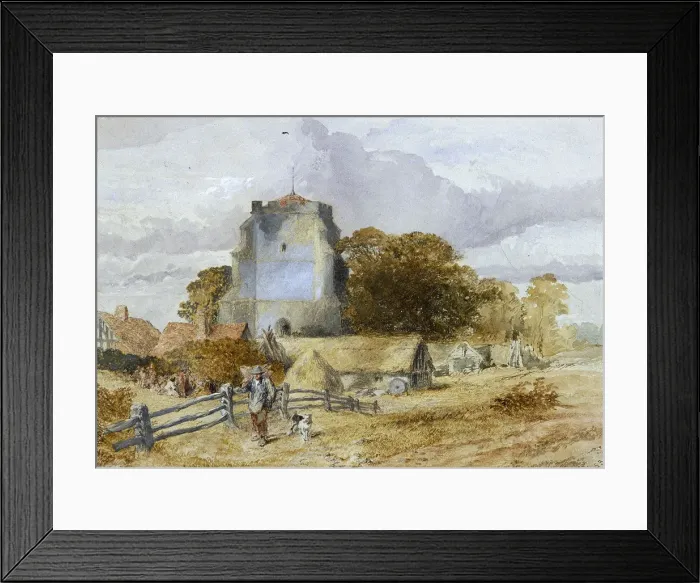 Framed Print : Westham Church, Pevensey, East Sussex, 1851-1859. Artist: Sir John Gilbert Framed Print : Westham Church, Pevensey, East Sussex, 1851-1859. Artist: Sir John Gilbert