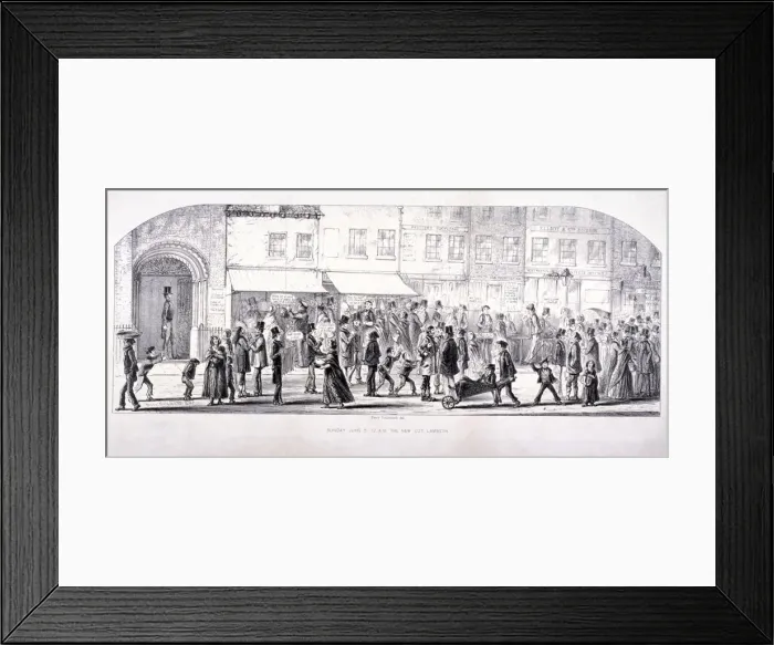 Framed Print : The Cut, Lambeth, London, c1850