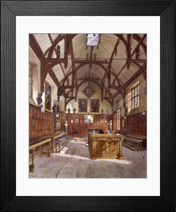 Framed Print : Staple Inn hall, London, 1882. Artist: John Crowther Framed Print : Staple Inn hall, London, 1882. Artist: John Crowther