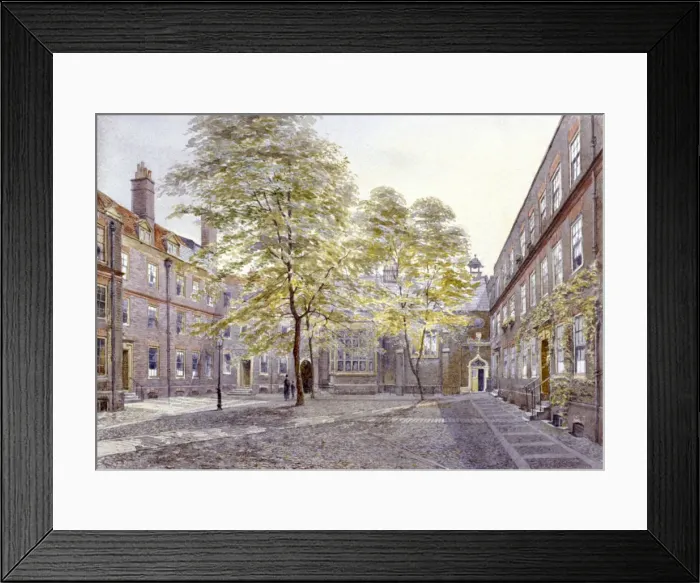 Framed Print : View of Staple Inn, London, 1882. Artist: John Crowther Framed Print : View of Staple Inn, London, 1882. Artist: John Crowther