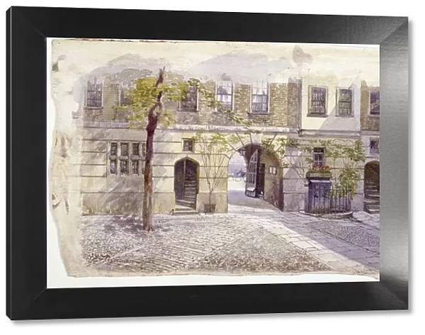 View from the entrance of Staple Inn, London, 1882. Artist: John Crowther