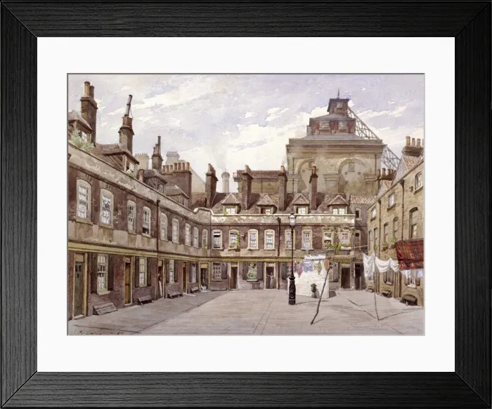 Framed Print : Haberdashers Square, London, 1887. Artist: John Crowther Framed Print : Haberdashers Square, London, 1887. Artist: John Crowther