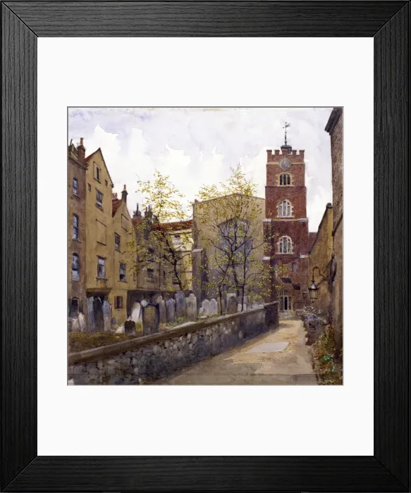 Framed Print : St Bartholomews Priory, London, 1880. Artist: John Crowther Framed Print : St Bartholomews Priory, London, 1880. Artist: John Crowther