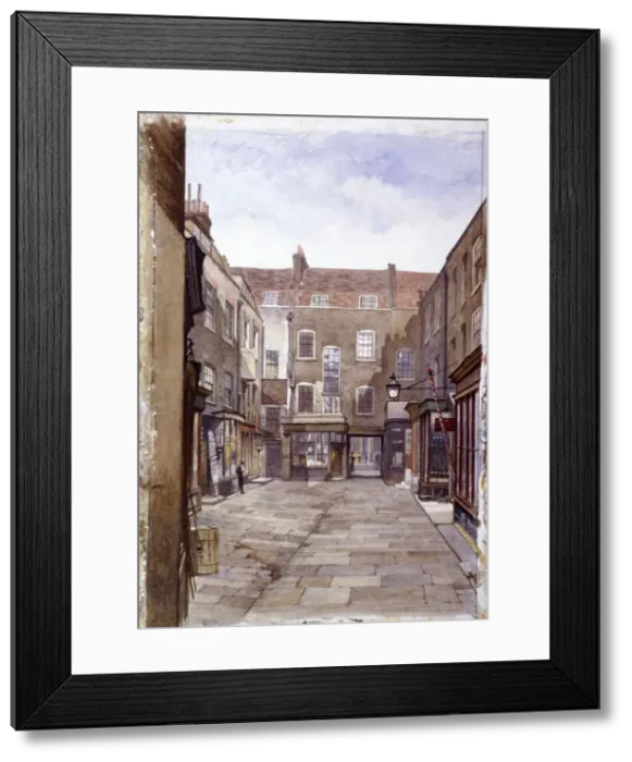 Framed Print : Leather Sellers Buildings, London Wall, London, 1883. Artist: John Crowther Framed Print : Leather Sellers Buildings, London Wall, London, 1883. Artist: John Crowther
