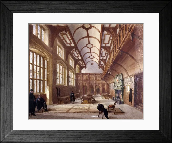 Framed Print : Interior of Charterhouse, London, 1885. Artist: John Crowther Framed Print : Interior of Charterhouse, London, 1885. Artist: John Crowther