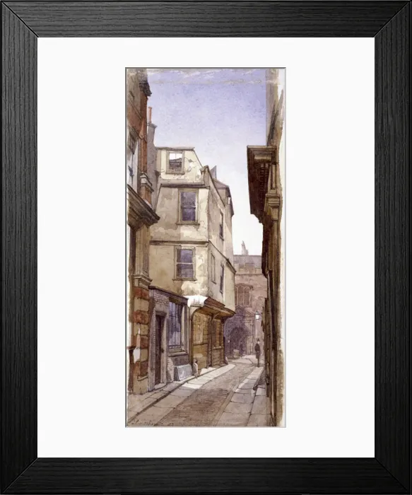 Framed Print : Residence of Anne Boleyns Father, Great St Helens, London, 1883. Artist: John Crowther Framed Print : Residence of Anne Boleyns Father, Great St Helens, London, 1883. Artist: John Crowther