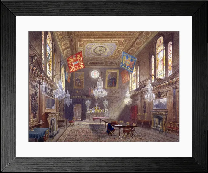 Framed Print : Mercers Hall, London, 1901. Artist: John Crowther Framed Print : Mercers Hall, London, 1901. Artist: John Crowther