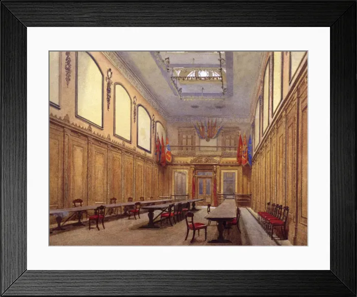 Framed Print : Interior of Skinners Hall, London, 1890. Artist: John Crowther Framed Print : Interior of Skinners Hall, London, 1890. Artist: John Crowther