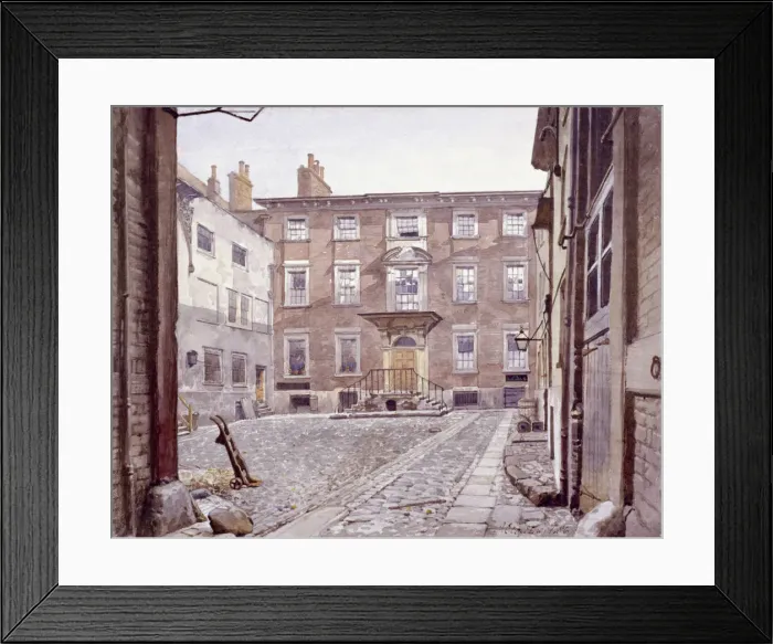 Framed Print : Sir Christopher Wrens house, Botolph Lane, London, 1886. Artist: John Crowther Framed Print : Sir Christopher Wrens house, Botolph Lane, London, 1886. Artist: John Crowther