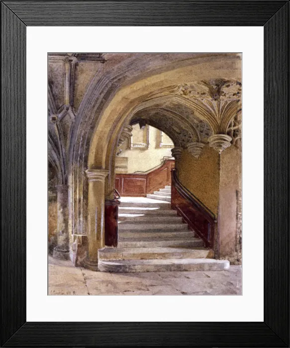 Framed Print : Lincolns Inn Chapel, London, 1881. Artist: John Crowther Framed Print : Lincolns Inn Chapel, London, 1881. Artist: John Crowther