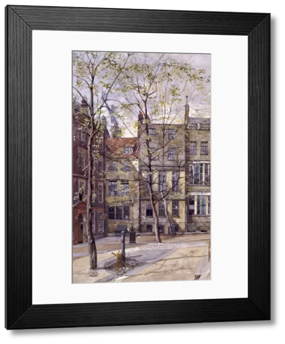 Framed Print : Inner Temple, London, 1880. Artist: John Crowther Framed Print : Inner Temple, London, 1880. Artist: John Crowther