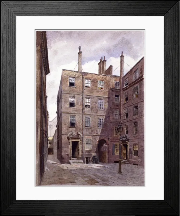 Framed Print : Inner Temple, London, 1879. Artist: John Crowther Framed Print : Inner Temple, London, 1879. Artist: John Crowther