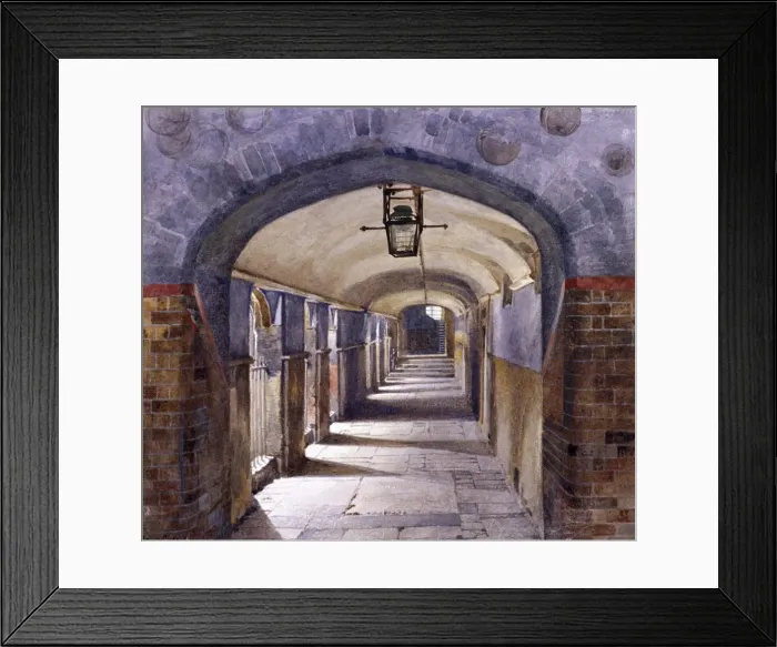 Framed Print : Christs Hospital, London, 1881. Artist: John Crowther Framed Print : Christs Hospital, London, 1881. Artist: John Crowther