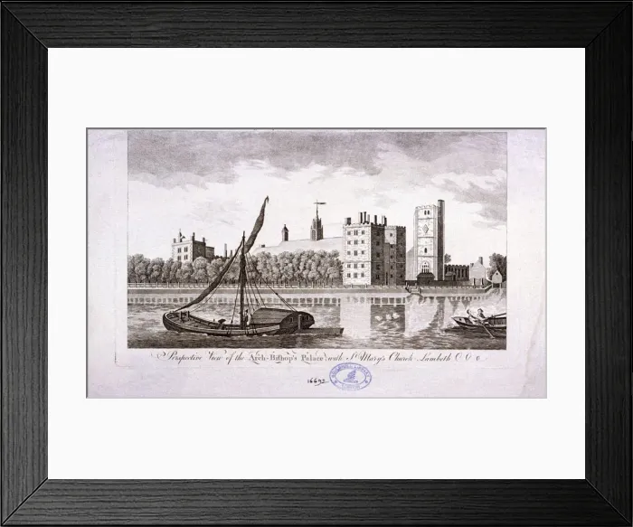 Framed Print : Lambeth Palace, London, c1770 Framed Print : Lambeth Palace, London, c1770