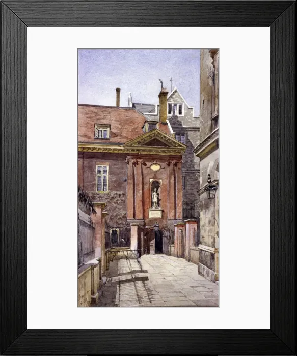 Framed Print : Christs Hospital, London, 1881. Artist: John Crowther Framed Print : Christs Hospital, London, 1881. Artist: John Crowther