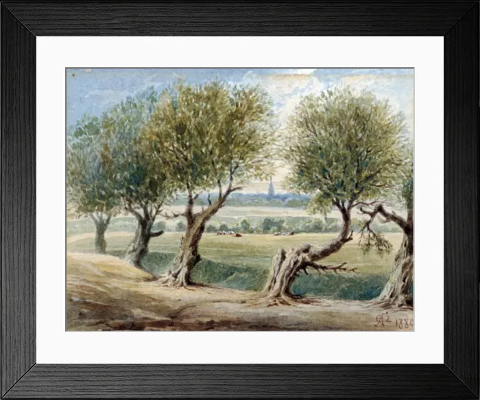 Framed Print : Last Vestige of the River Fleet... on the East side of Fleet Road, Hampstead, 1880 Framed Print : Last Vestige of the River Fleet... on the East side of Fleet Road, Hampstead, 1880