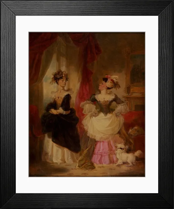 Framed Print : The Rivals, (c1827?). Artist: Robert Smirke Framed Print : The Rivals, (c1827?). Artist: Robert Smirke