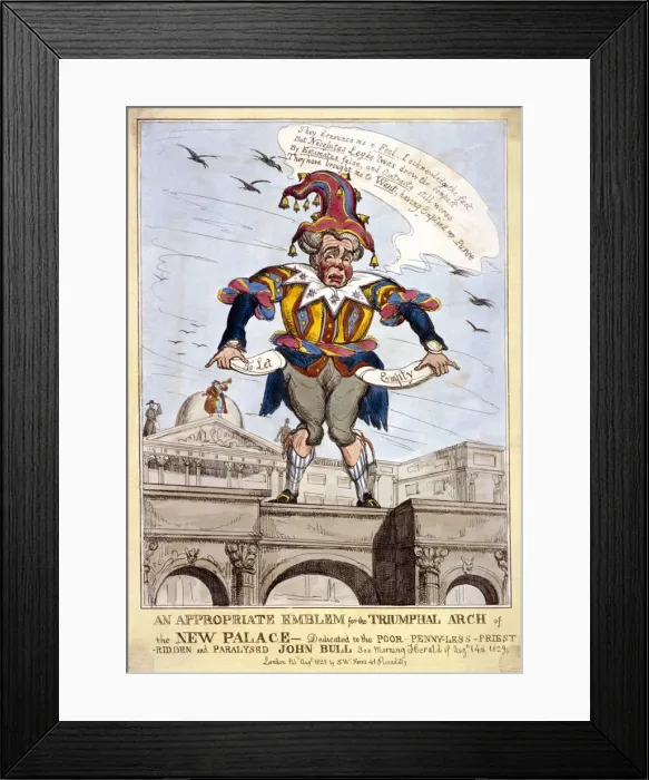 Framed Print : An appropriate emblem for the triumphal arch of the new (Buckingham) palace Framed Print : An appropriate emblem for the triumphal arch of the new (Buckingham) palace