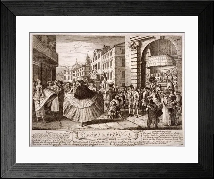 Framed Print : The review... Soho, London, 1750 Framed Print : The review... Soho, London, 1750