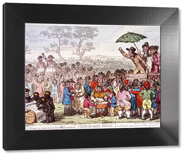 Election fair, Copenhagen Fields, Islington, London, 1795. Artist: James Gillray