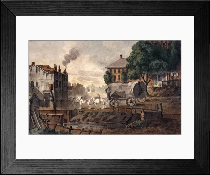 Framed Print : Kentish Town, London, 1817. Artist: T Nugent Framed Print : Kentish Town, London, 1817. Artist: T Nugent
