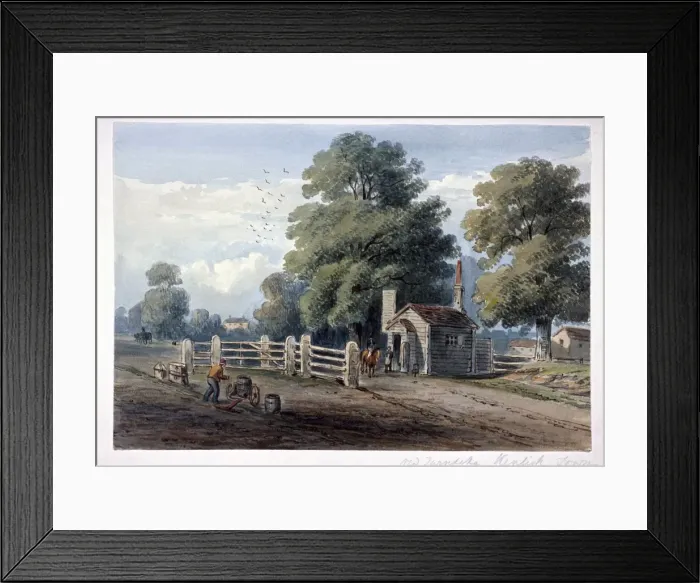 Framed Print : Kentish Town, London, c1820 Framed Print : Kentish Town, London, c1820
