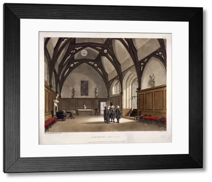 Framed Print : Lambeth Palace, London, 1808. Artist: Augustus Charles Pugin Framed Print : Lambeth Palace, London, 1808. Artist: Augustus Charles Pugin