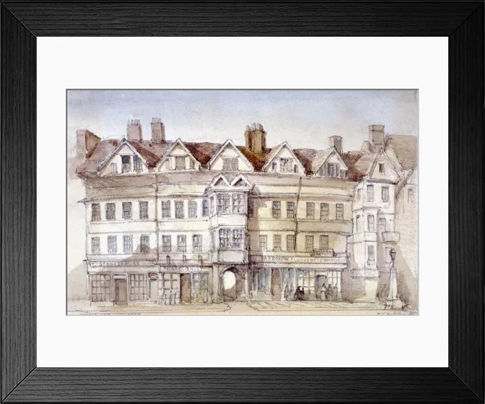 Framed Print : Staple Inn, Holborn, London, 1854. Artist: Thomas Colman Dibdin Framed Print : Staple Inn, Holborn, London, 1854. Artist: Thomas Colman Dibdin