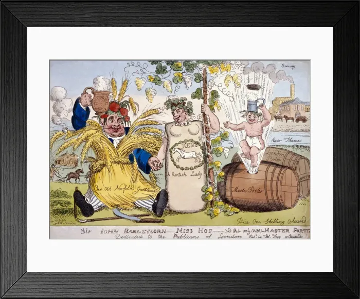 Framed Print : Dedication to London Publicans, London, c1800 Framed Print : Dedication to London Publicans, London, c1800