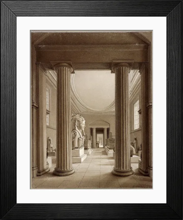 Framed Print : Egyptian Gallery in the British Museum, London, c1840. Artist: Robert Havell Framed Print : Egyptian Gallery in the British Museum, London, c1840. Artist: Robert Havell