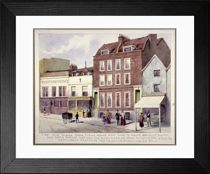 Framed Print : Kings Head Public House, Pentonville. Islington, London, c1850 Framed Print : Kings Head Public House, Pentonville. Islington, London, c1850