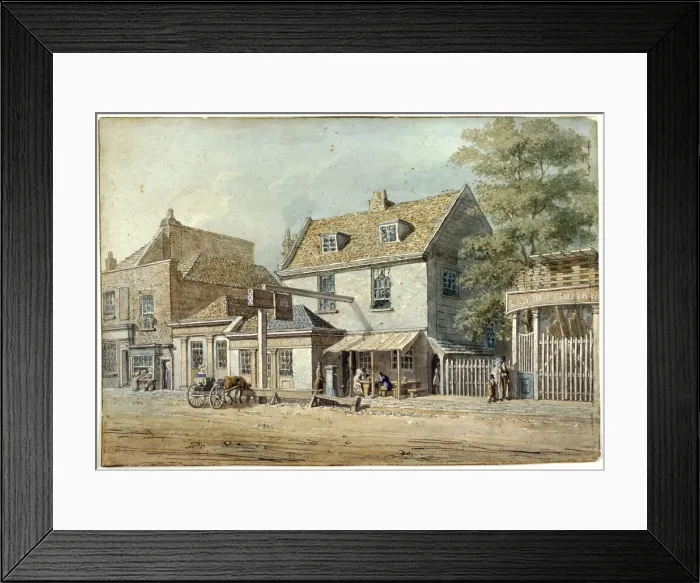 Framed Print : Castle Tavern, Old Kent Road, London, c1830. Artist: George Scharf Framed Print : Castle Tavern, Old Kent Road, London, c1830. Artist: George Scharf