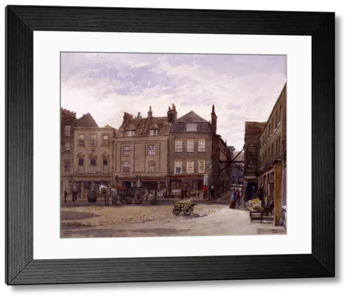 Framed Print : St Jamess Place, Aldgate, 1884. Artist: John Crowther Framed Print : St Jamess Place, Aldgate, 1884. Artist: John Crowther