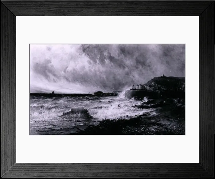 Framed Print : Hastings, 1884 Artist: Gustave de Breanski Framed Print : Hastings, 1884 Artist: Gustave de Breanski