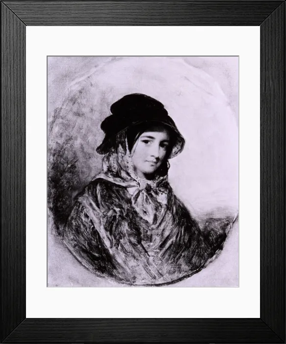 Framed Print : The Pretty Peasant, 1838. Artist: Charles Baxter Framed Print : The Pretty Peasant, 1838. Artist: Charles Baxter