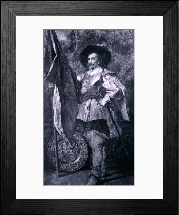 Framed Print : A standard bearer, 1897. Artist: Sir John Gilbert Framed Print : A standard bearer, 1897. Artist: Sir John Gilbert