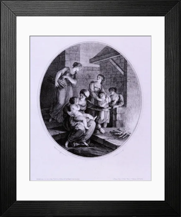 Framed Print : Winter, c1782 Artist: Francesco Bartolozzi Framed Print : Winter, c1782 Artist: Francesco Bartolozzi