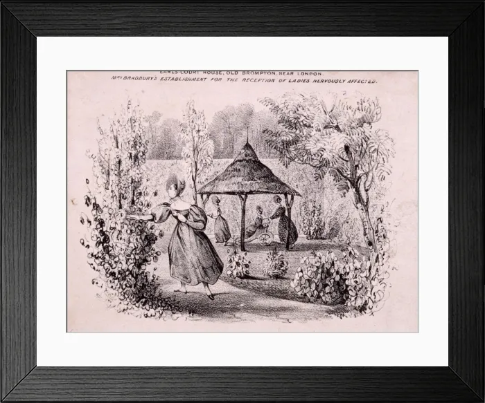 Framed Print : Earls Court House, Brompton, London, c1850. Artist: GE Madeley Framed Print : Earls Court House, Brompton, London, c1850. Artist: GE Madeley