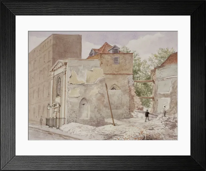 Framed Print : St Alfege, London Wall, London, 1880 Framed Print : St Alfege, London Wall, London, 1880
