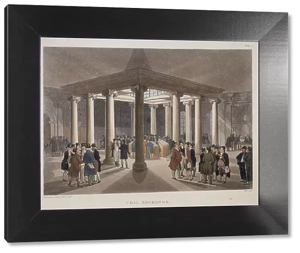 Coal Exchange, London, 1808. Artist: Augustus Charles Pugin