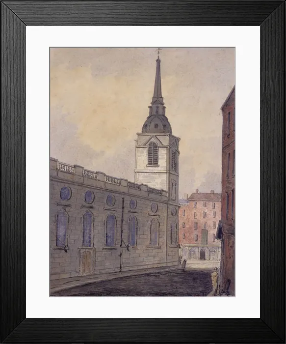 Framed Print : St Benet Gracechurch, London, c1810. Artist: William Pearson Framed Print : St Benet Gracechurch, London, c1810. Artist: William Pearson