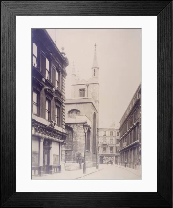 Framed Print : St Mary Axe and St Andrew Undershaft, London, 1911 Framed Print : St Mary Axe and St Andrew Undershaft, London, 1911