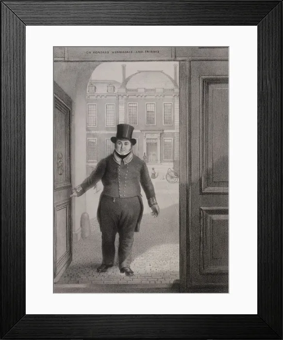 Framed Print : Entrance Gate, British Museum, Holborn, London, c1850. Artist: Alexander O Driscoll Framed Print : Entrance Gate, British Museum, Holborn, London, c1850. Artist: Alexander O Driscoll