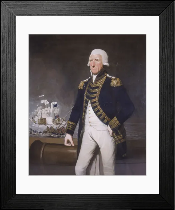 Framed Print : Samuel, First Viscount Hood, (c1794?). Artist: Lemuel Francis Abbot Framed Print : Samuel, First Viscount Hood, (c1794?). Artist: Lemuel Francis Abbot