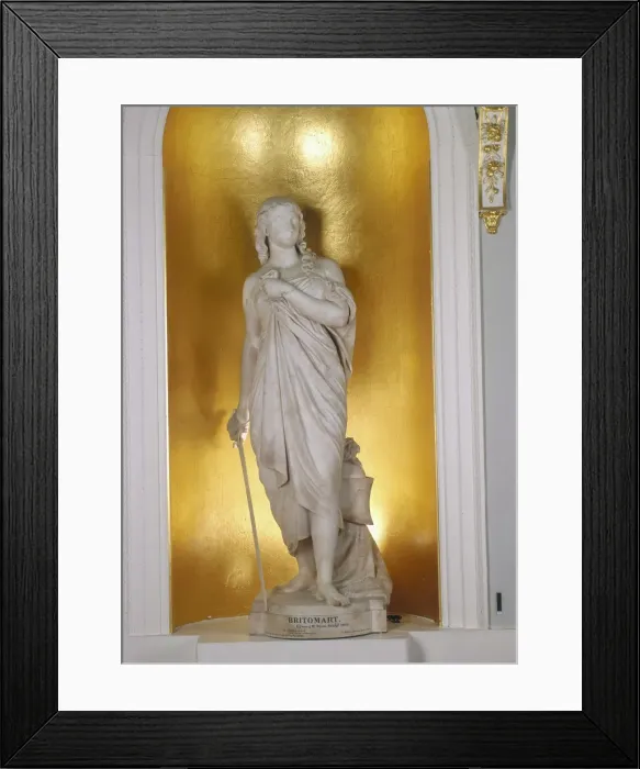Framed Print : Britomartis. 1861. Artist: Edward William Wyon Framed Print : Britomartis. 1861. Artist: Edward William Wyon
