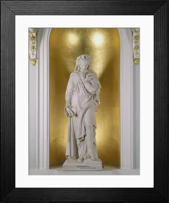 Framed Print : Penserosa. 1862. Artist: John Hancock Framed Print : Penserosa. 1862. Artist: John Hancock